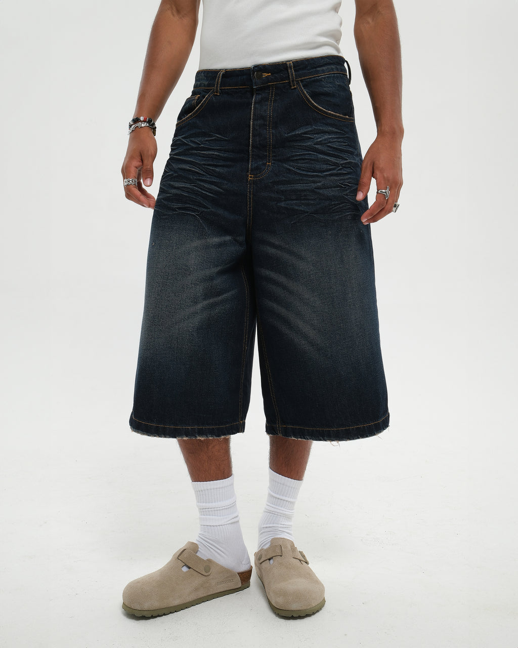 NIGHT STORM WASH JORTS