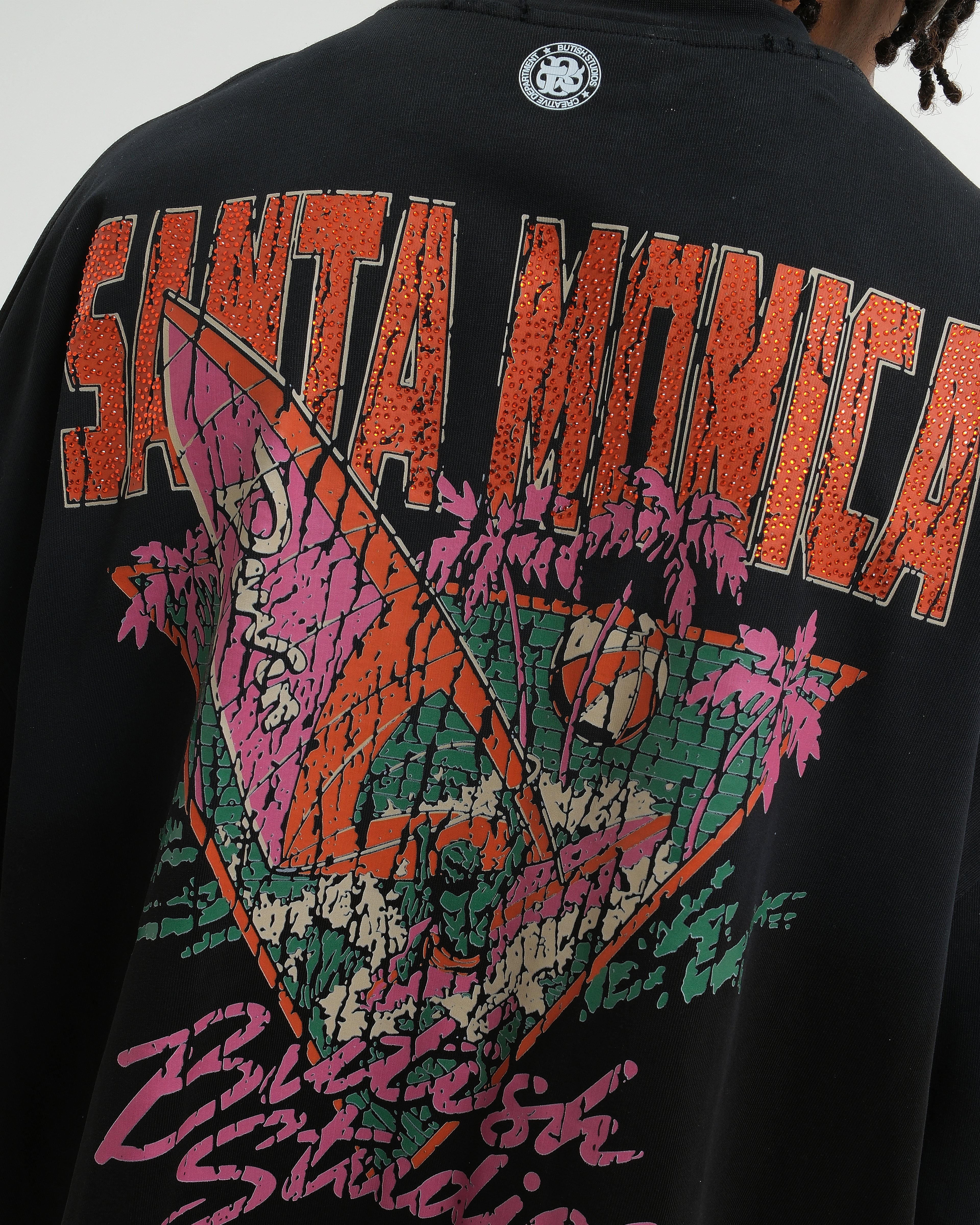 SANTA MONICA TEE BLACK