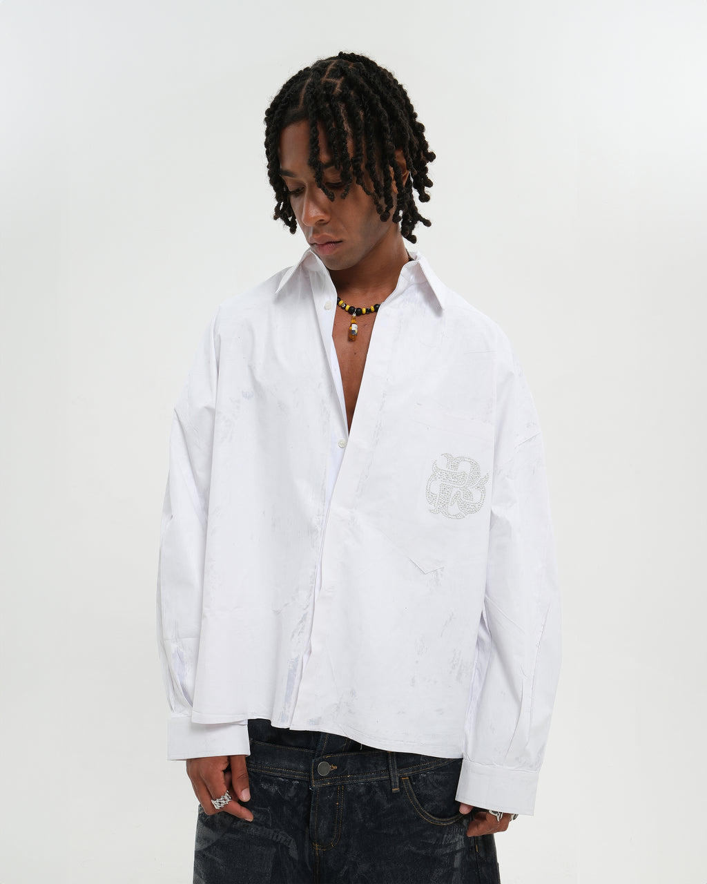 VARNISH WASH SHIRT WHITE