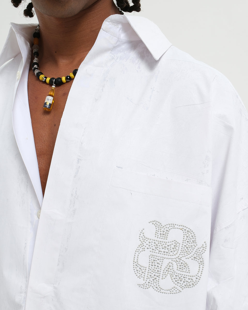 VARNISH WASH SHIRT WHITE