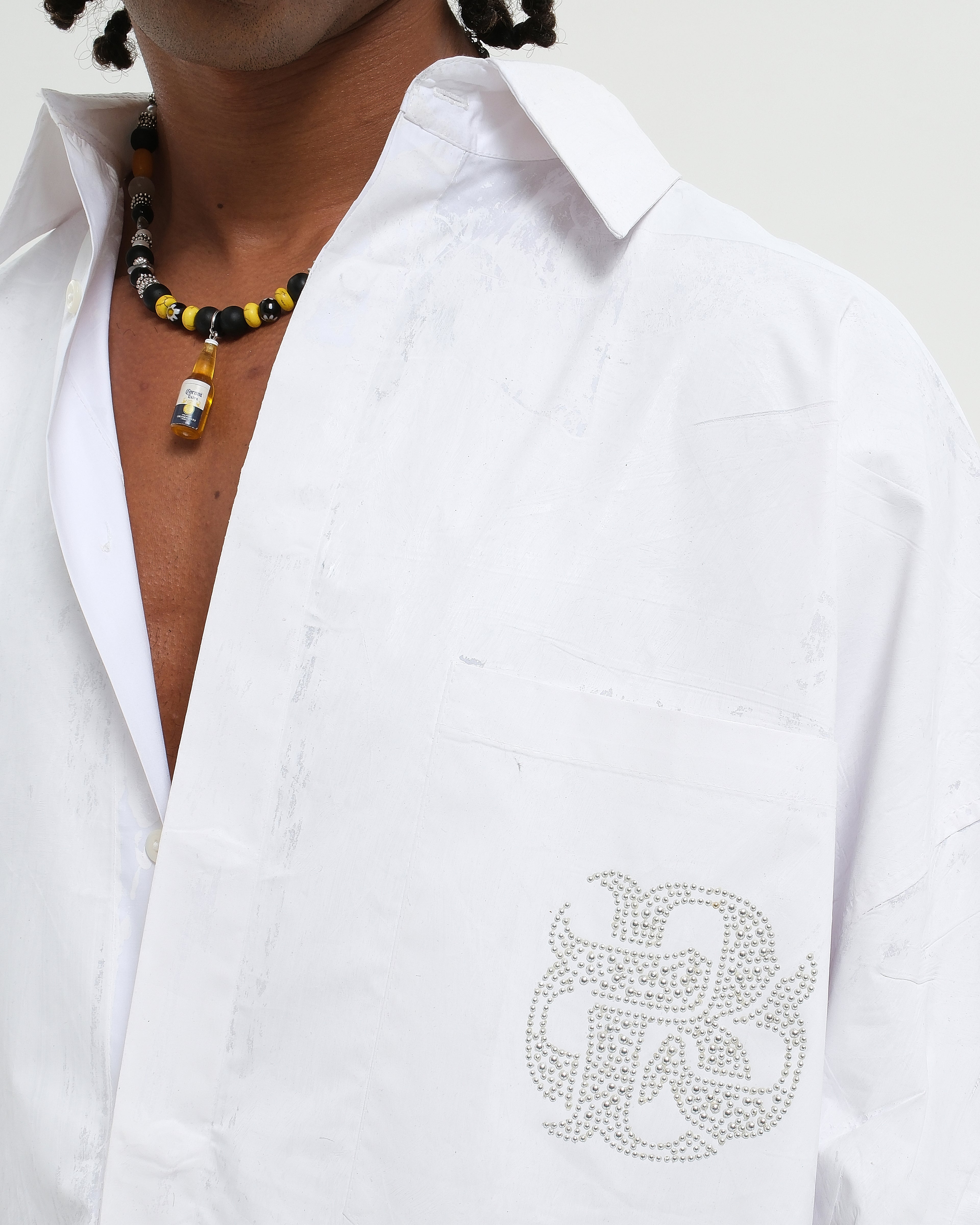 VARNISH WASH SHIRT WHITE
