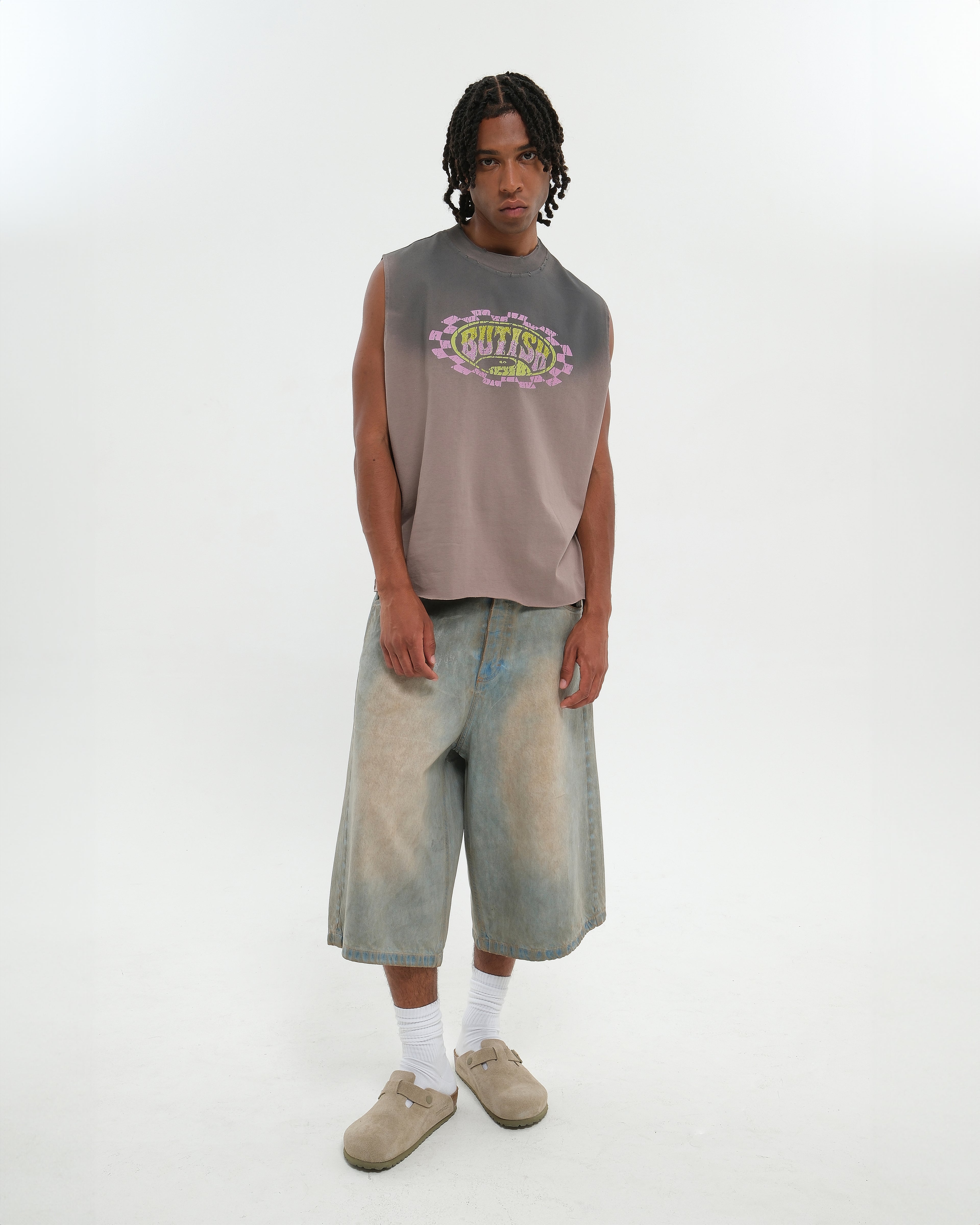 SHORE WASH DENIM JORTS