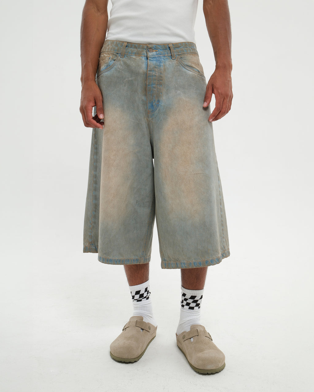 SHORE WASH DENIM JORTS