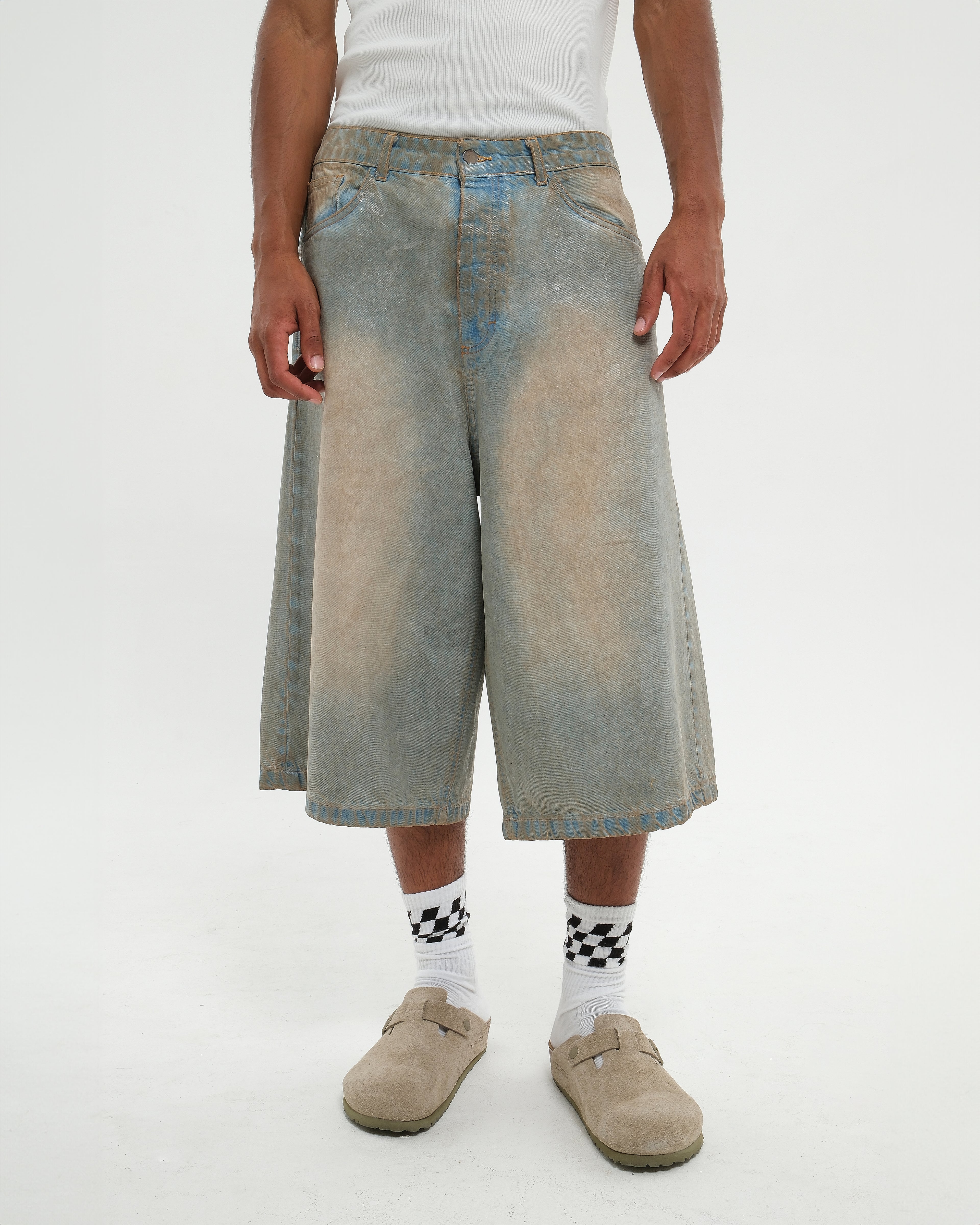 SHORE WASH DENIM JORTS