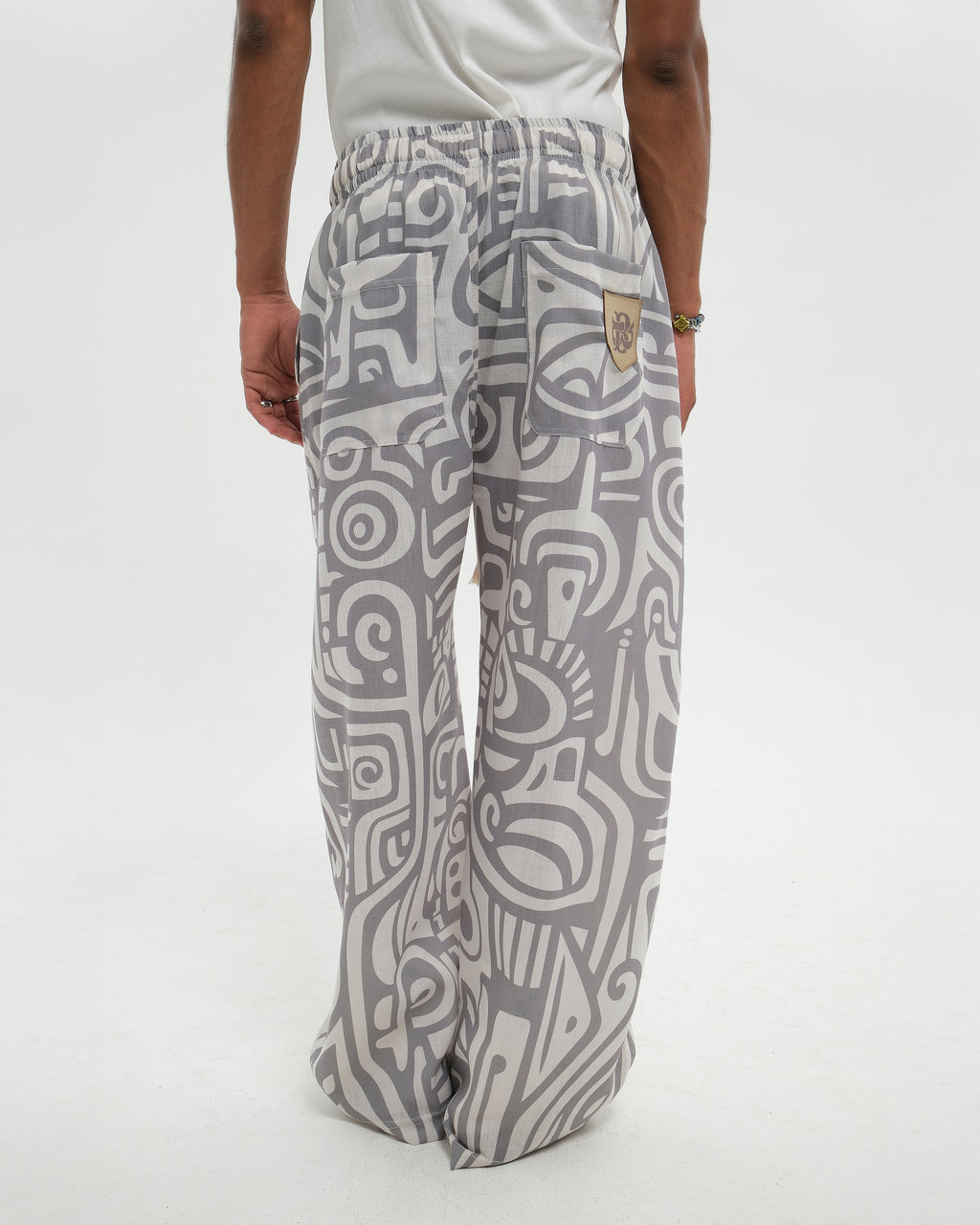 MAORI GREY LOOSE PANTS
