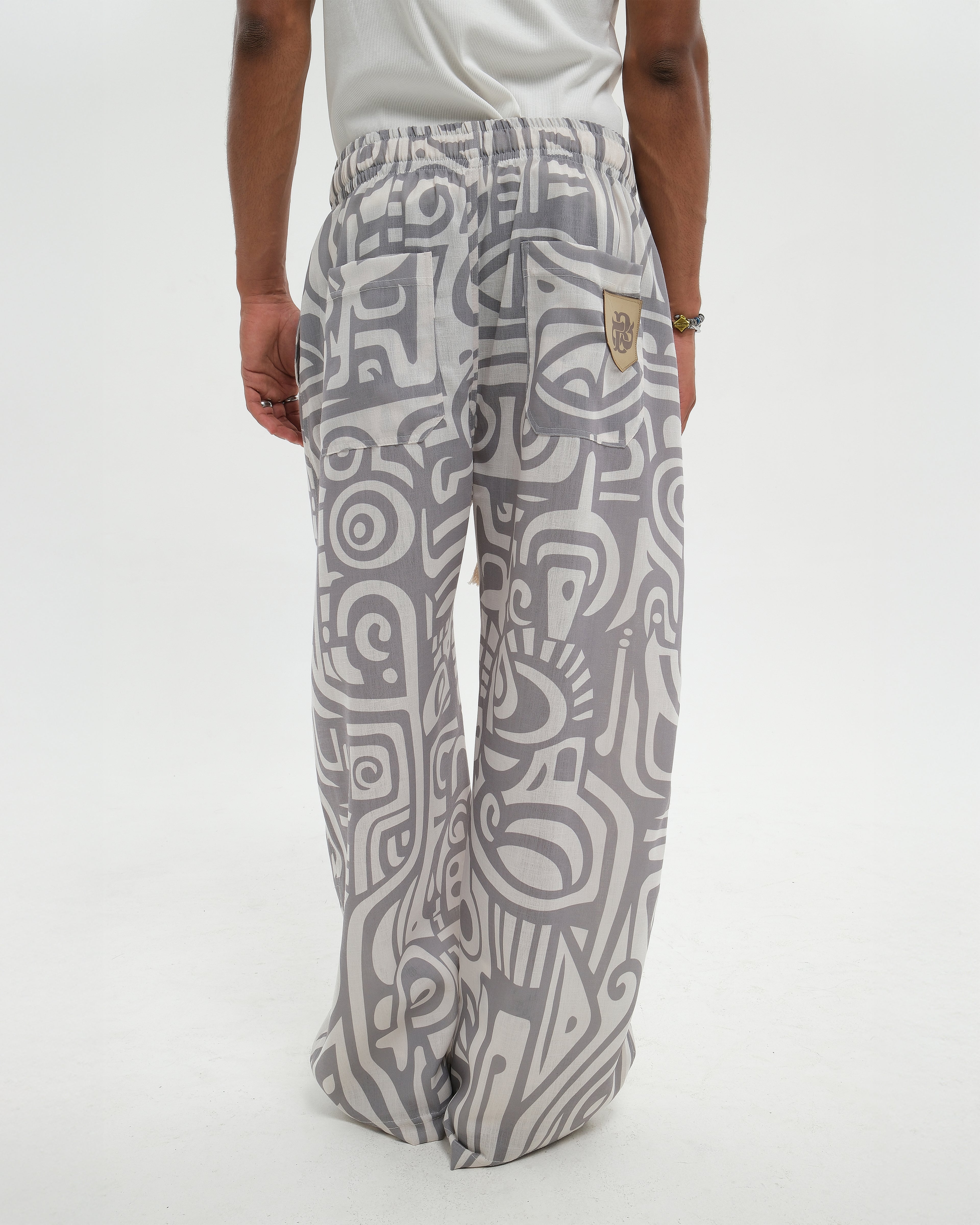 MAORI GREY LOOSE PANTS