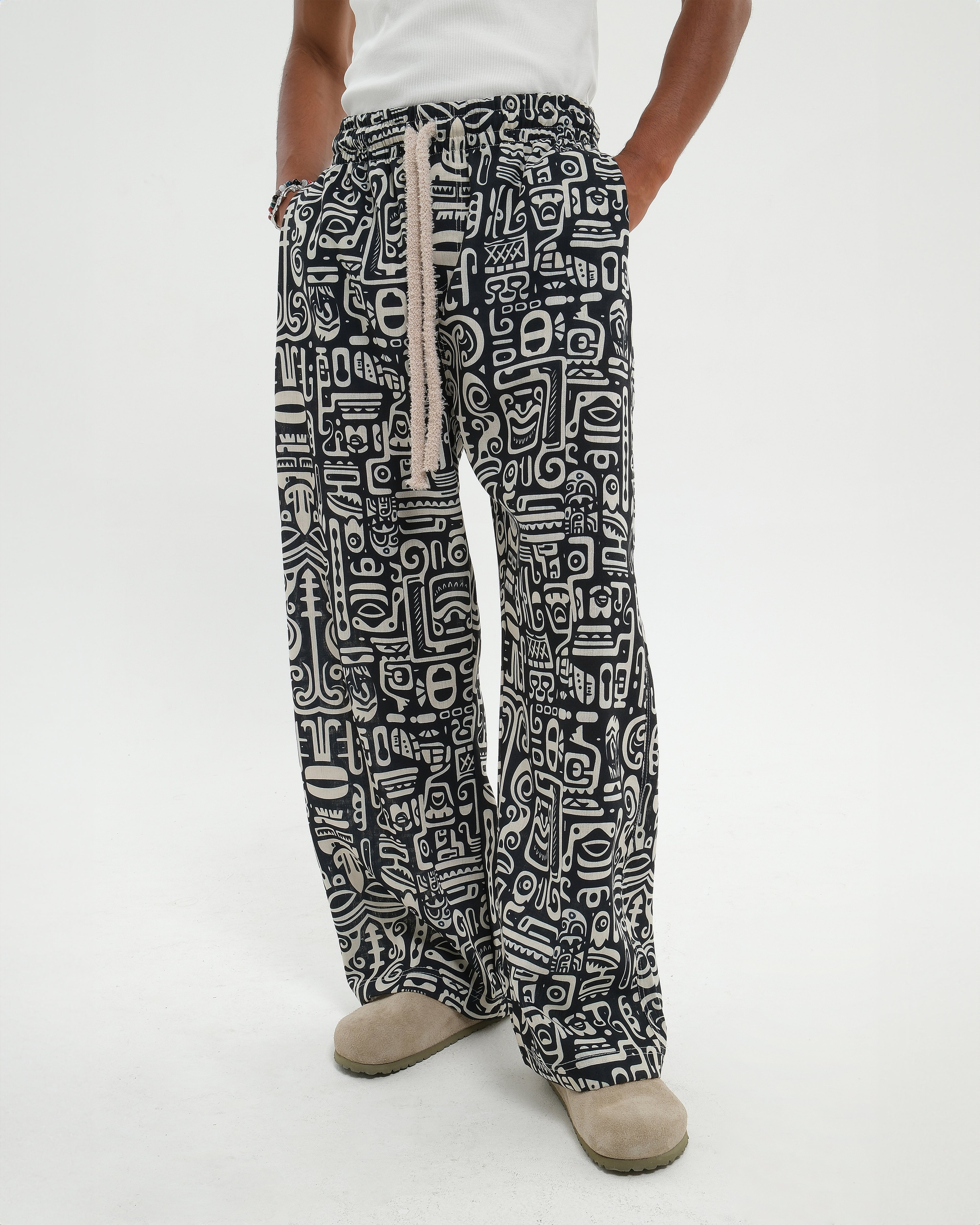 MAYA BLACK LOOSE PANTS
