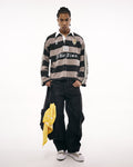 Butish t-shirt oversize cotone stampa nera girocollo manica