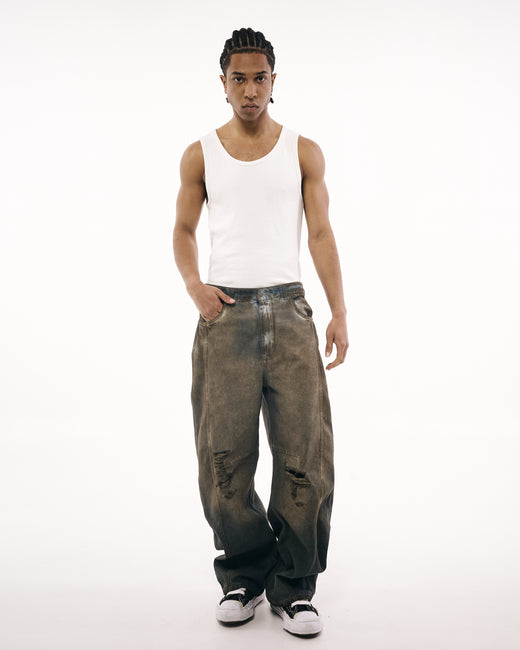 SAND STORM WASH WIDE FIT DENIM