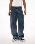 Butish T-shirt oversize cotone grigio stampa manica corta girocollo orlo