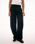 Butish T-shirt oversize cotone stampa nera girocollo maniche