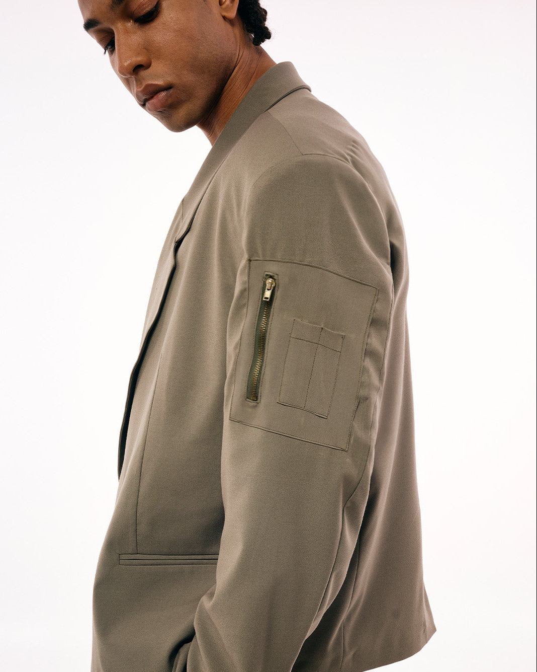 OFF RULES SUIT OLIVE