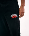 Butish Completo Felpa Pantalone Relaxed Cotone Felpato Nero