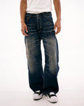 Butish T-shirt Oversize Cotone Grigia Stampa Centrale Girocollo Manica