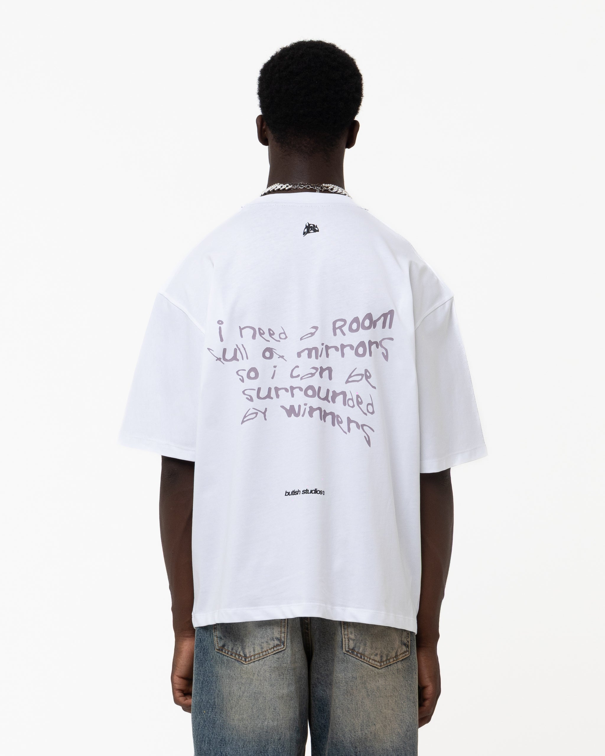 MIRRORS WHITE TEE