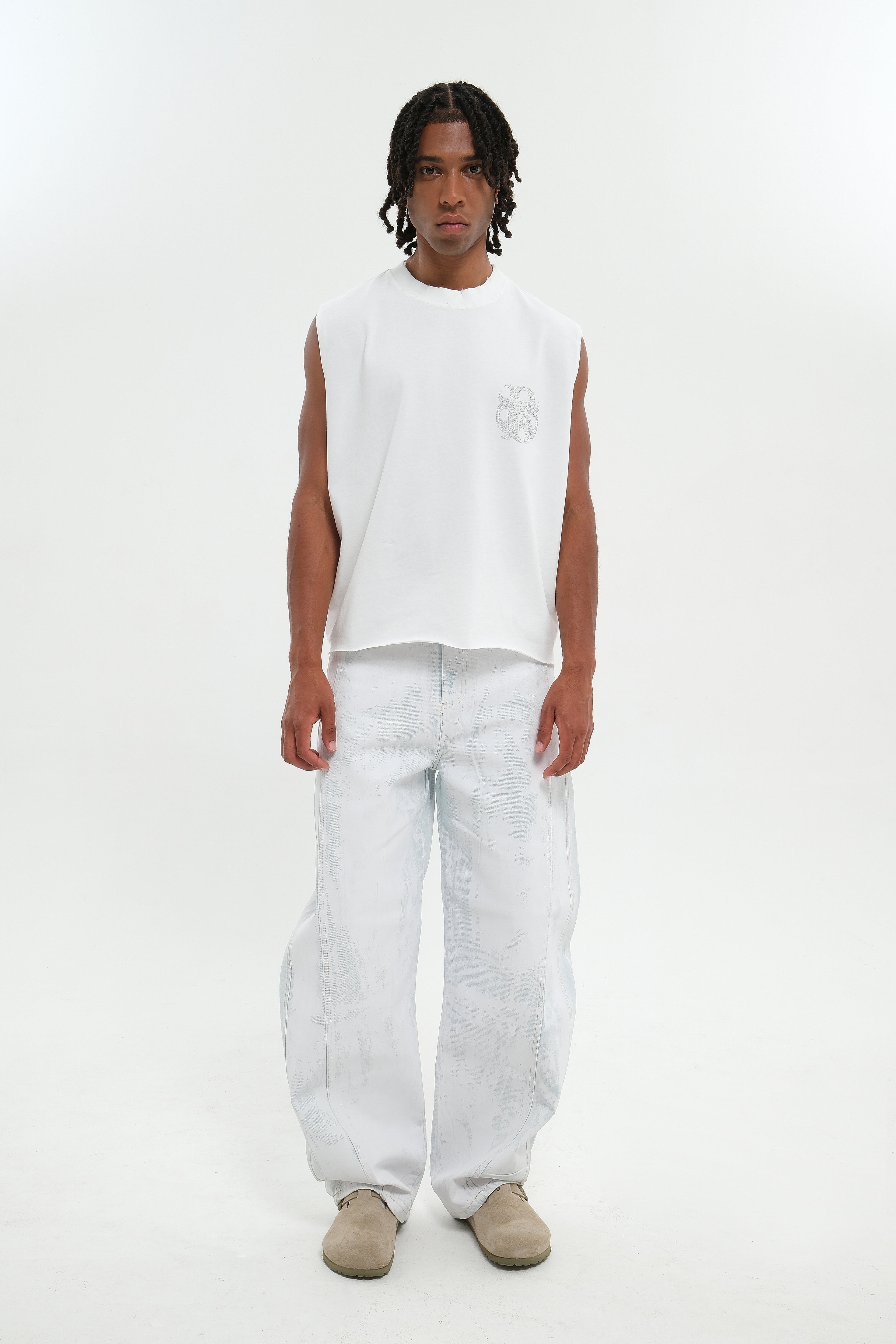 VARNISH WASH DENIM WHITE