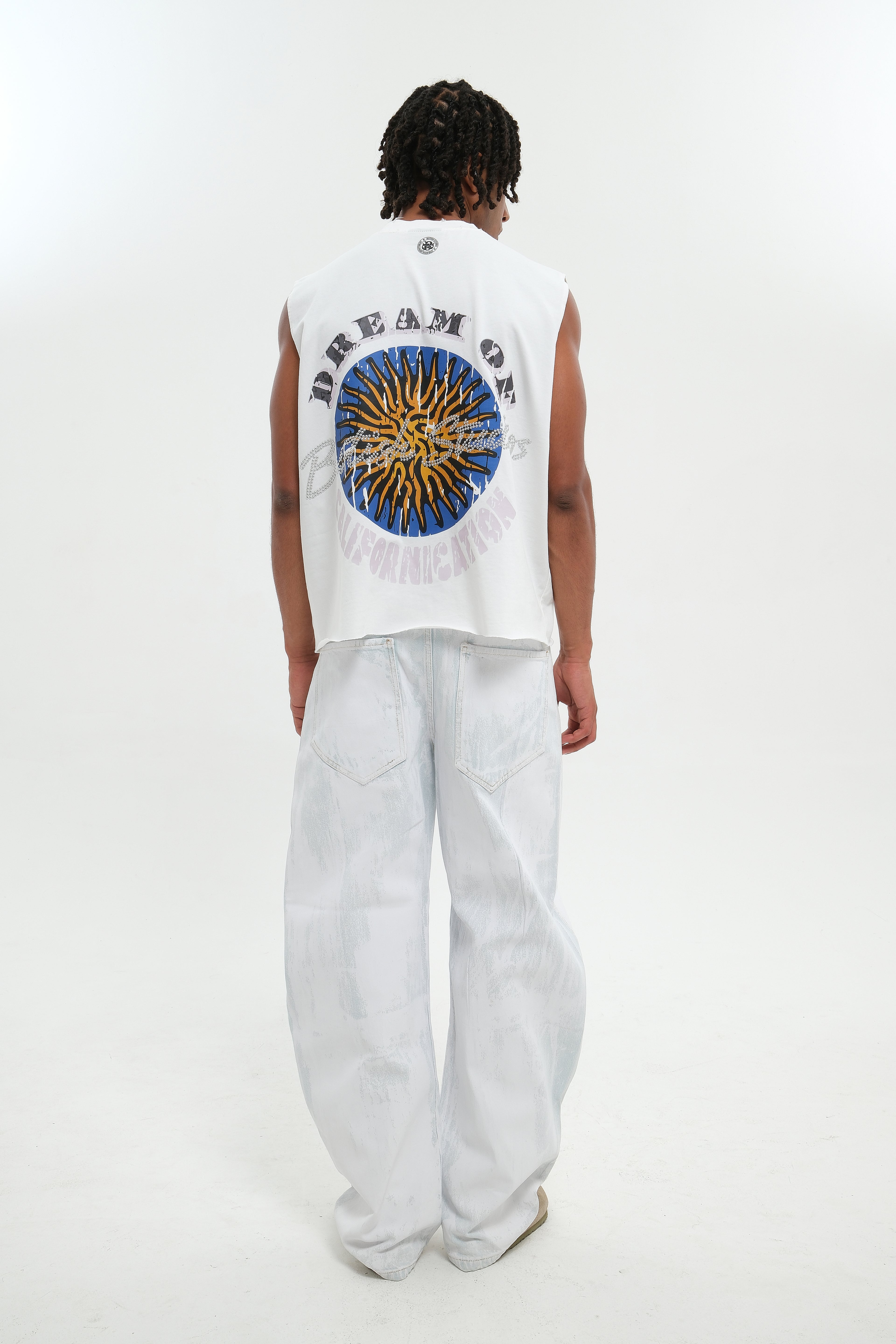 VARNISH WASH DENIM WHITE
