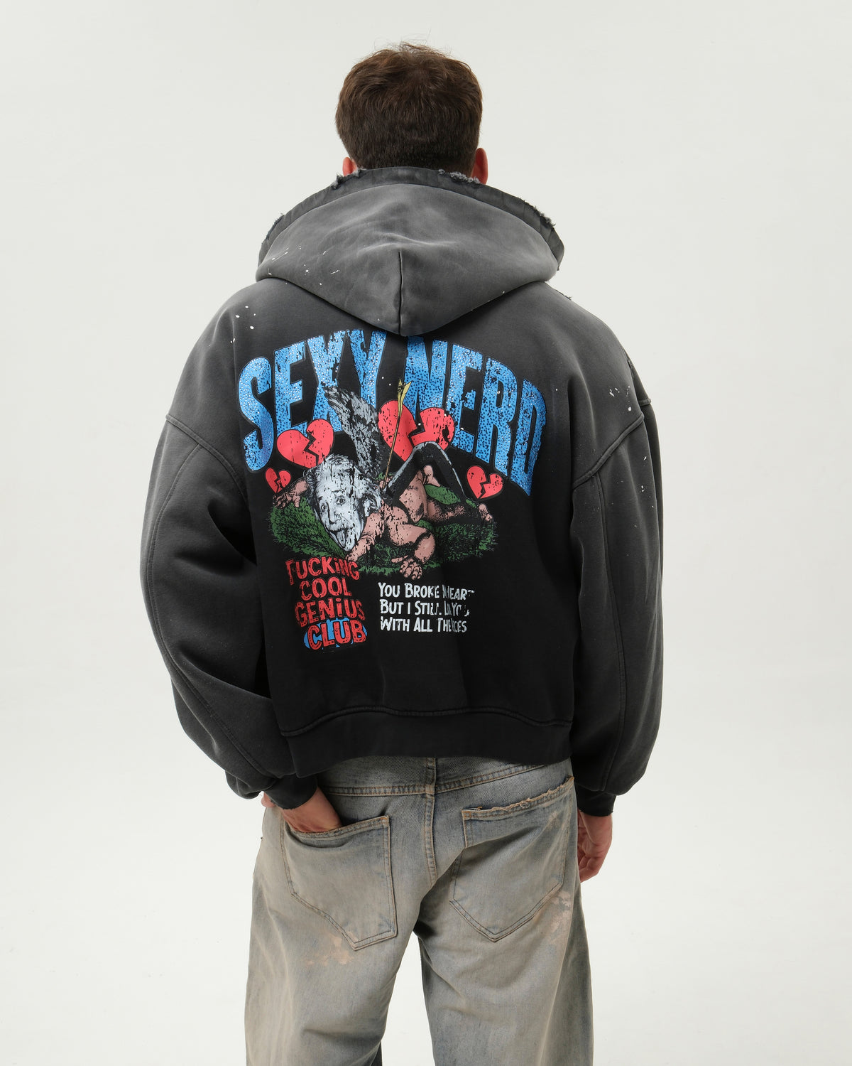 SEXY NERD HOODIE BLACK
