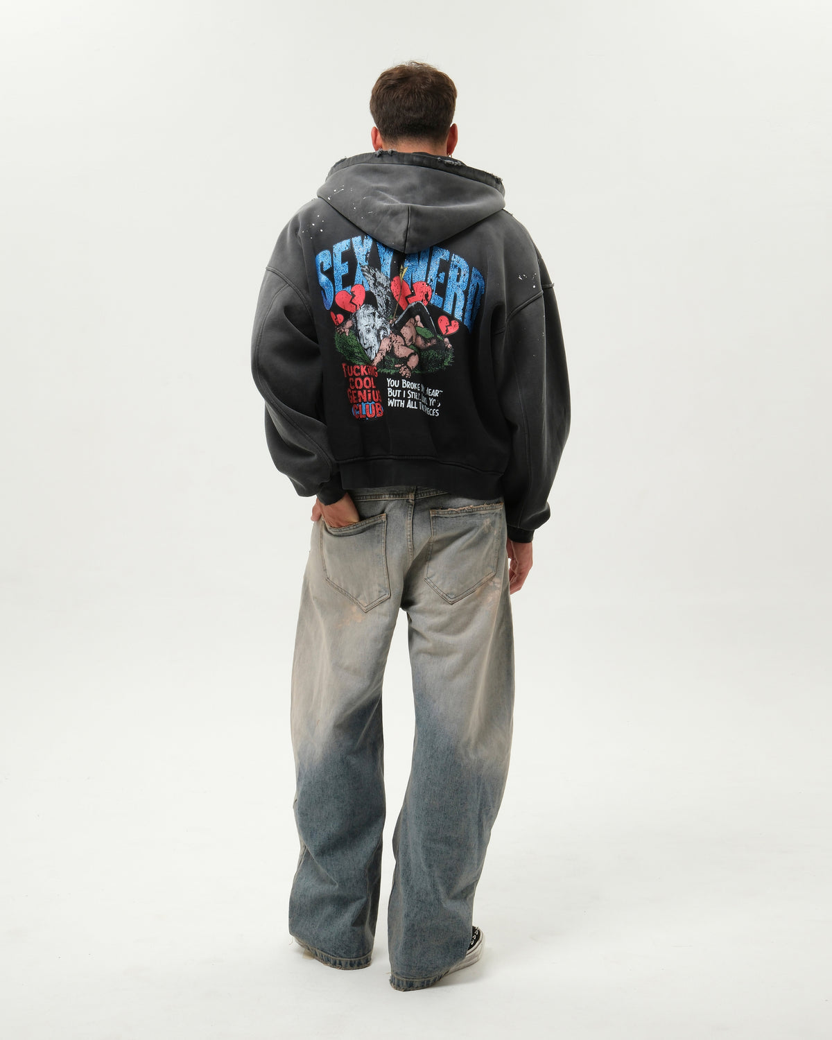 SEXY NERD HOODIE BLACK