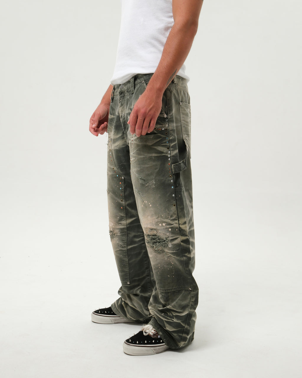 WORK HARD PANTS GREEN