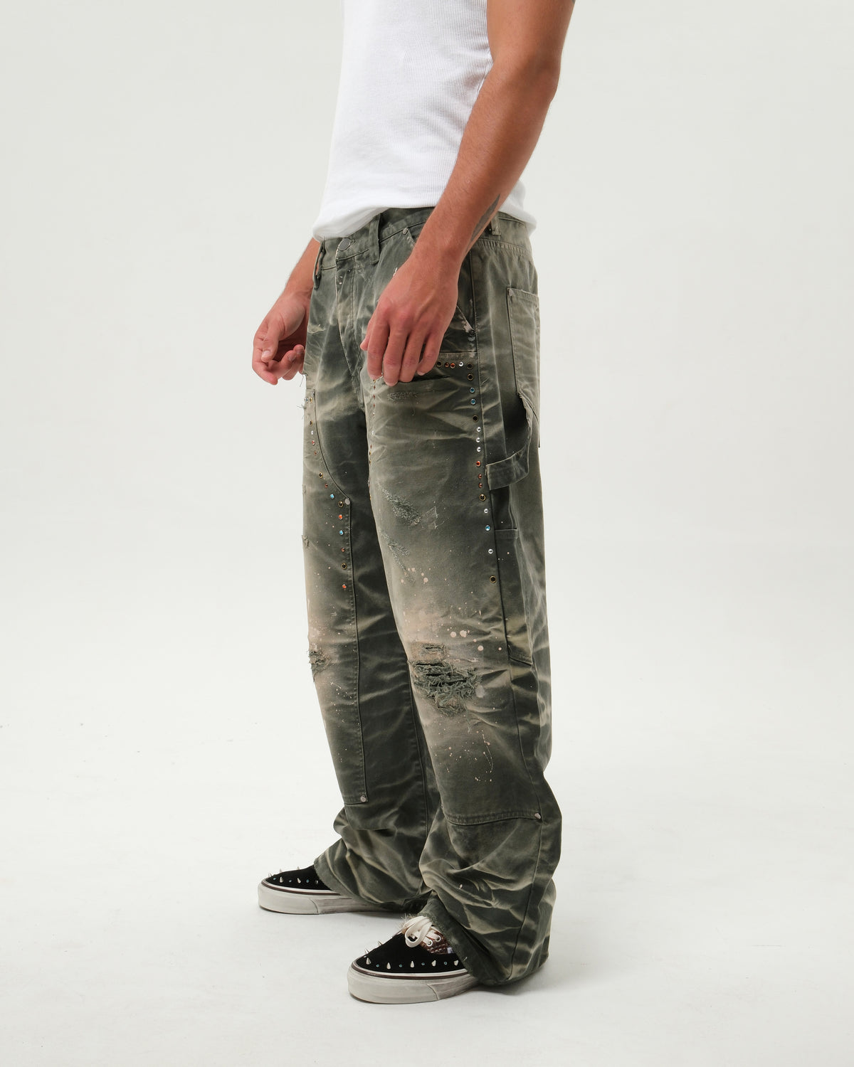 WORK HARD PANTS GREEN