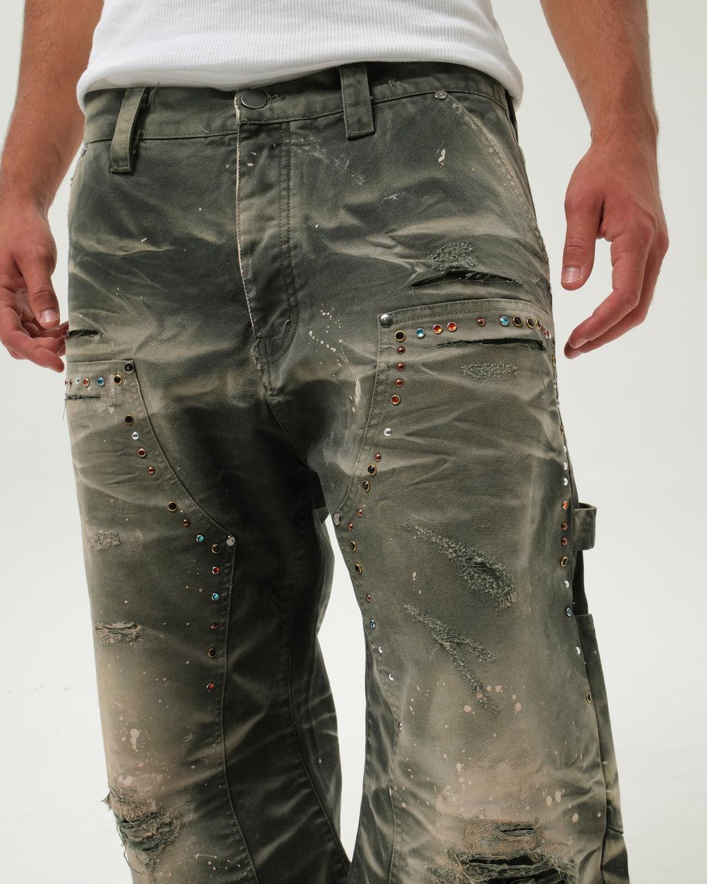 WORK HARD PANTS GREEN
