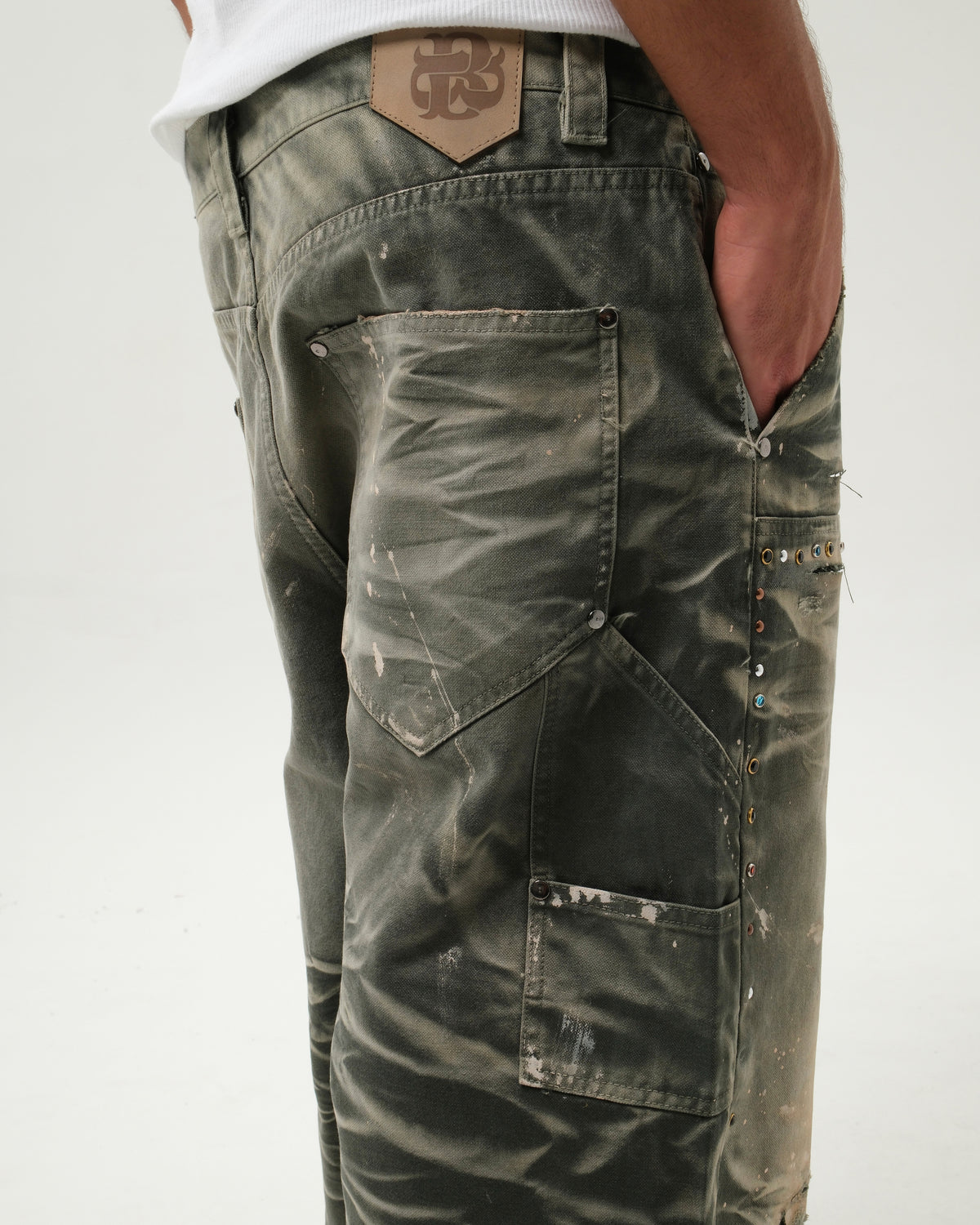WORK HARD PANTS GREEN