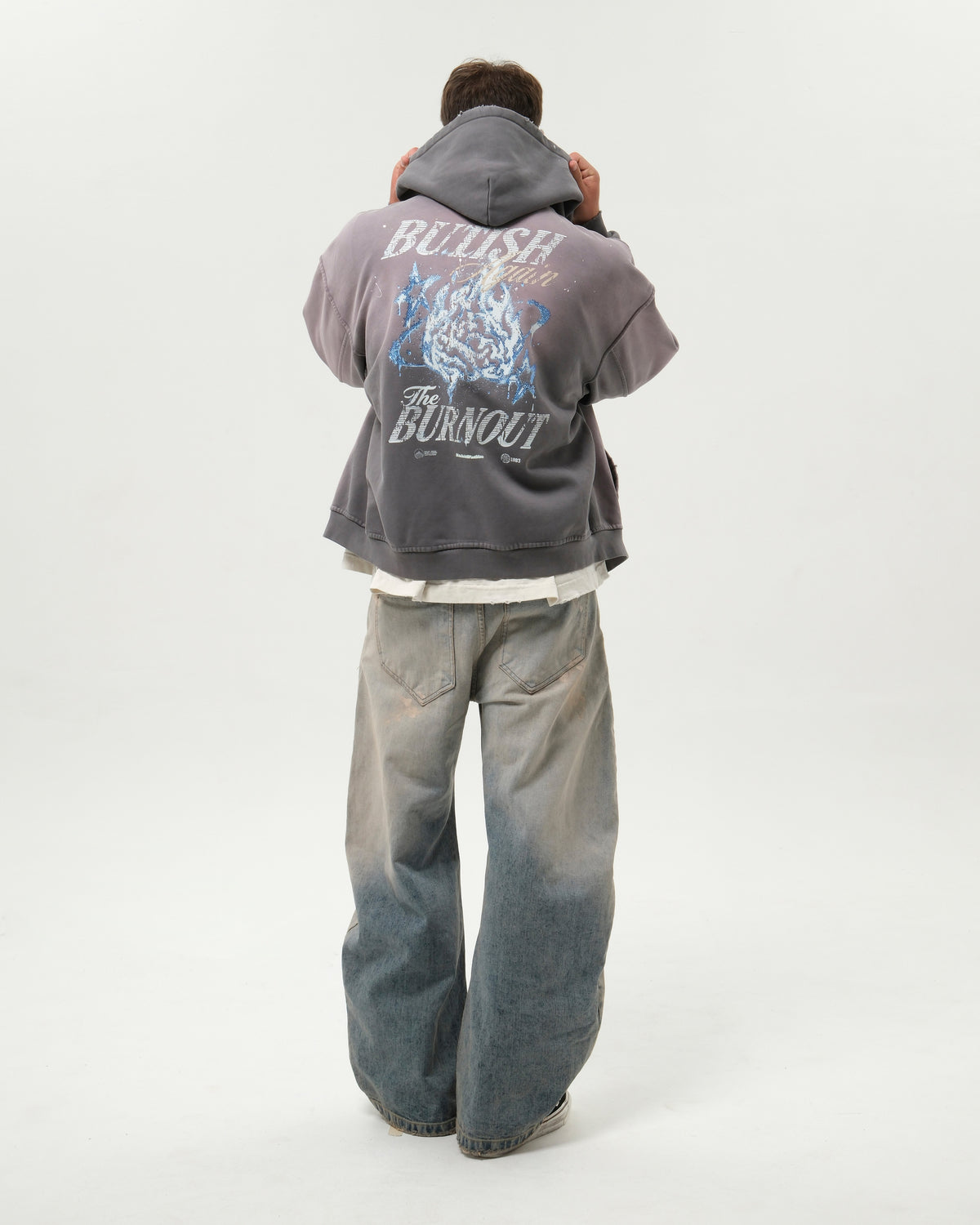 FIERY MIND HOODIE GREY