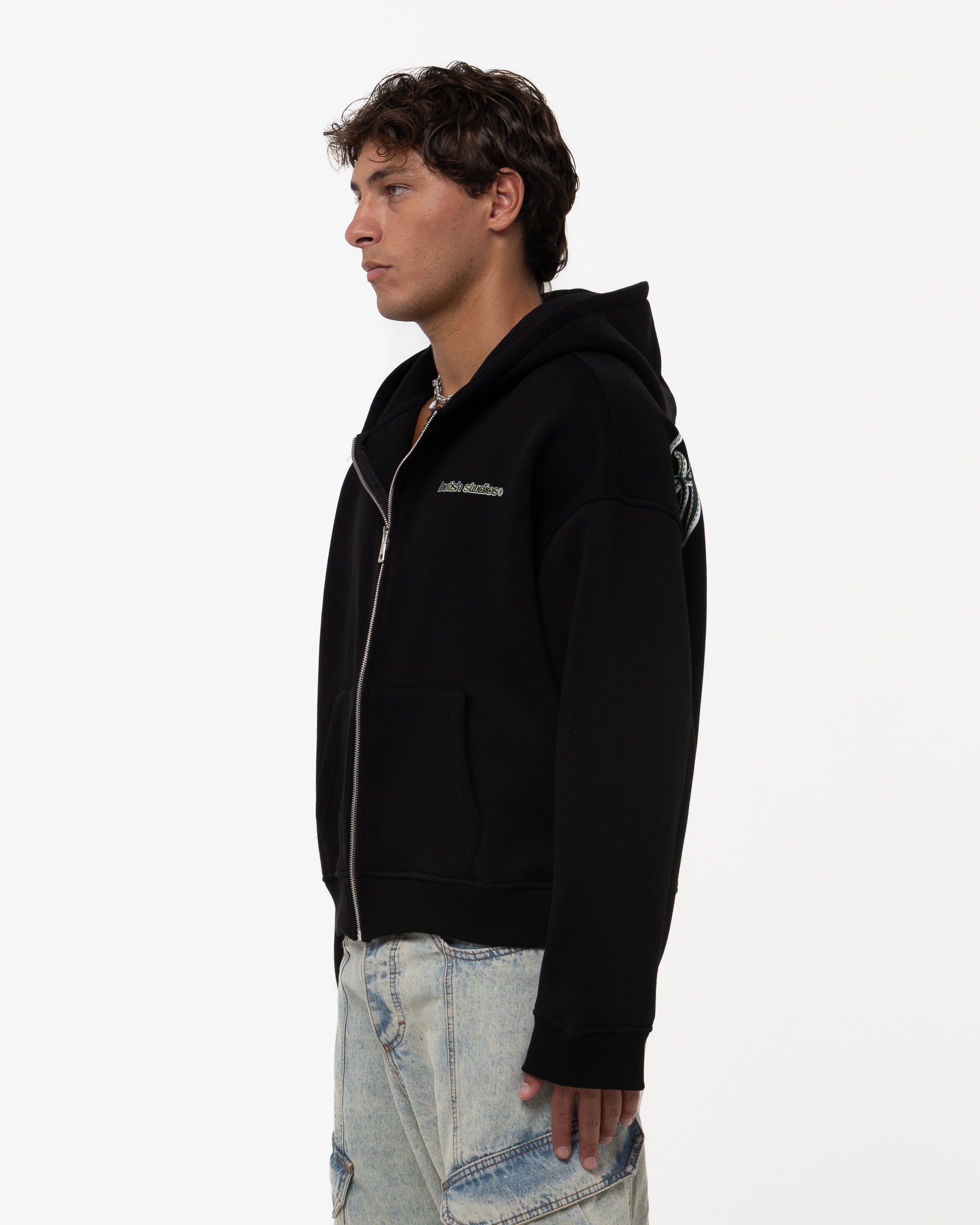 PURE FEELINGS BLACK HOODIE