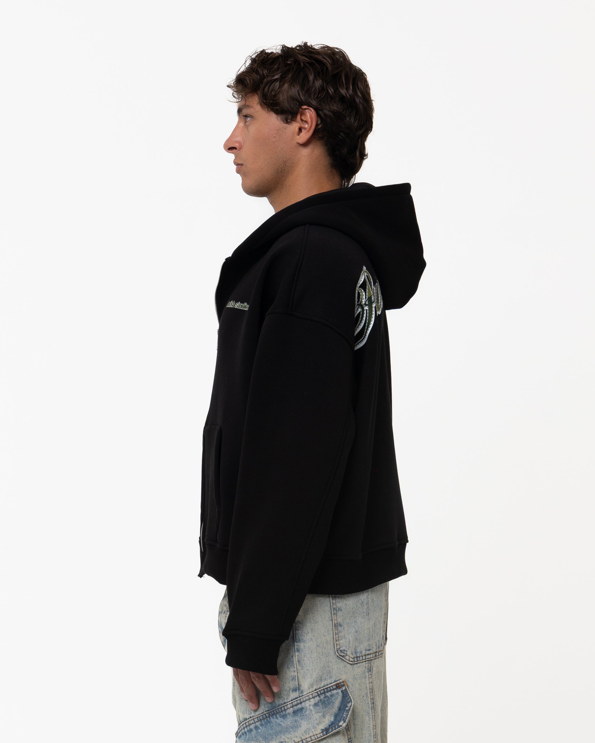 PURE FEELINGS BLACK HOODIE