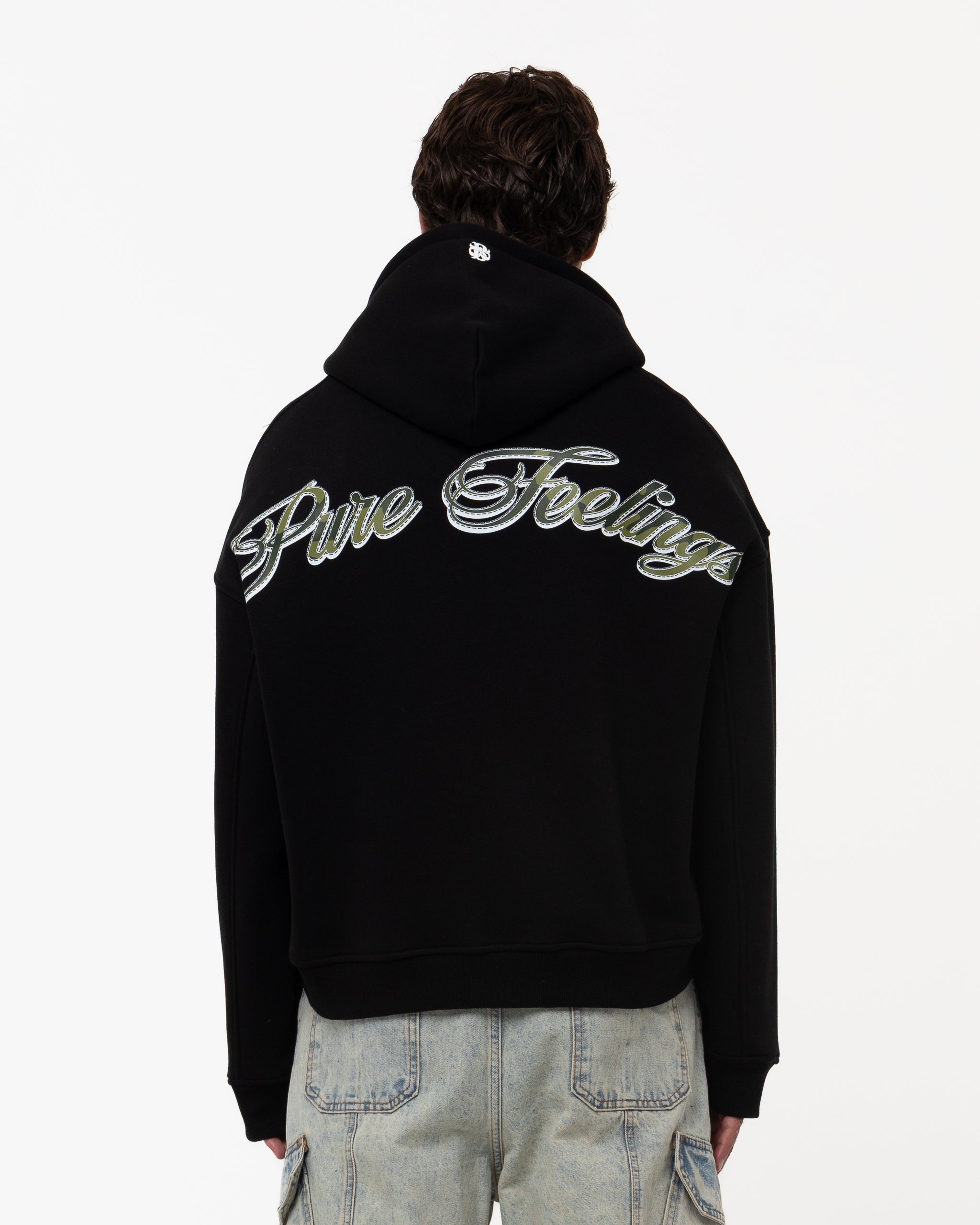 PURE FEELINGS BLACK HOODIE