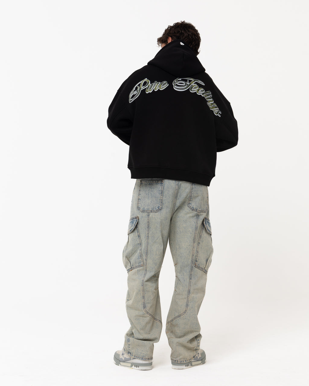 PURE FEELINGS BLACK HOODIE