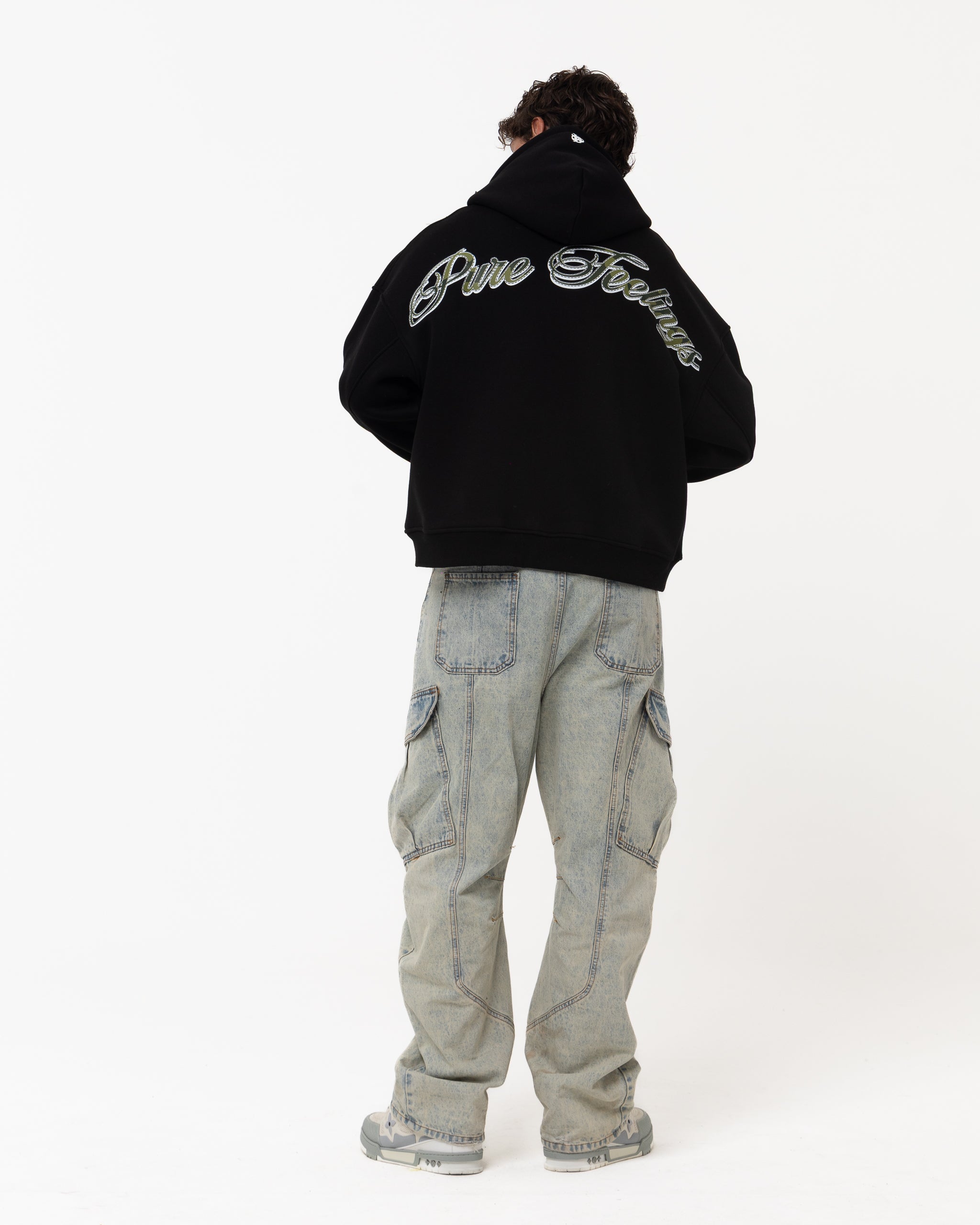 PURE FEELINGS BLACK HOODIE