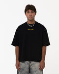 Butish T-shirt oversize cotone bianca stampa manica corta girocollo