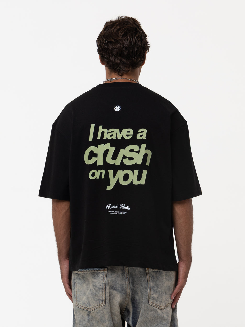 CRUSH ON U BLACK TEE