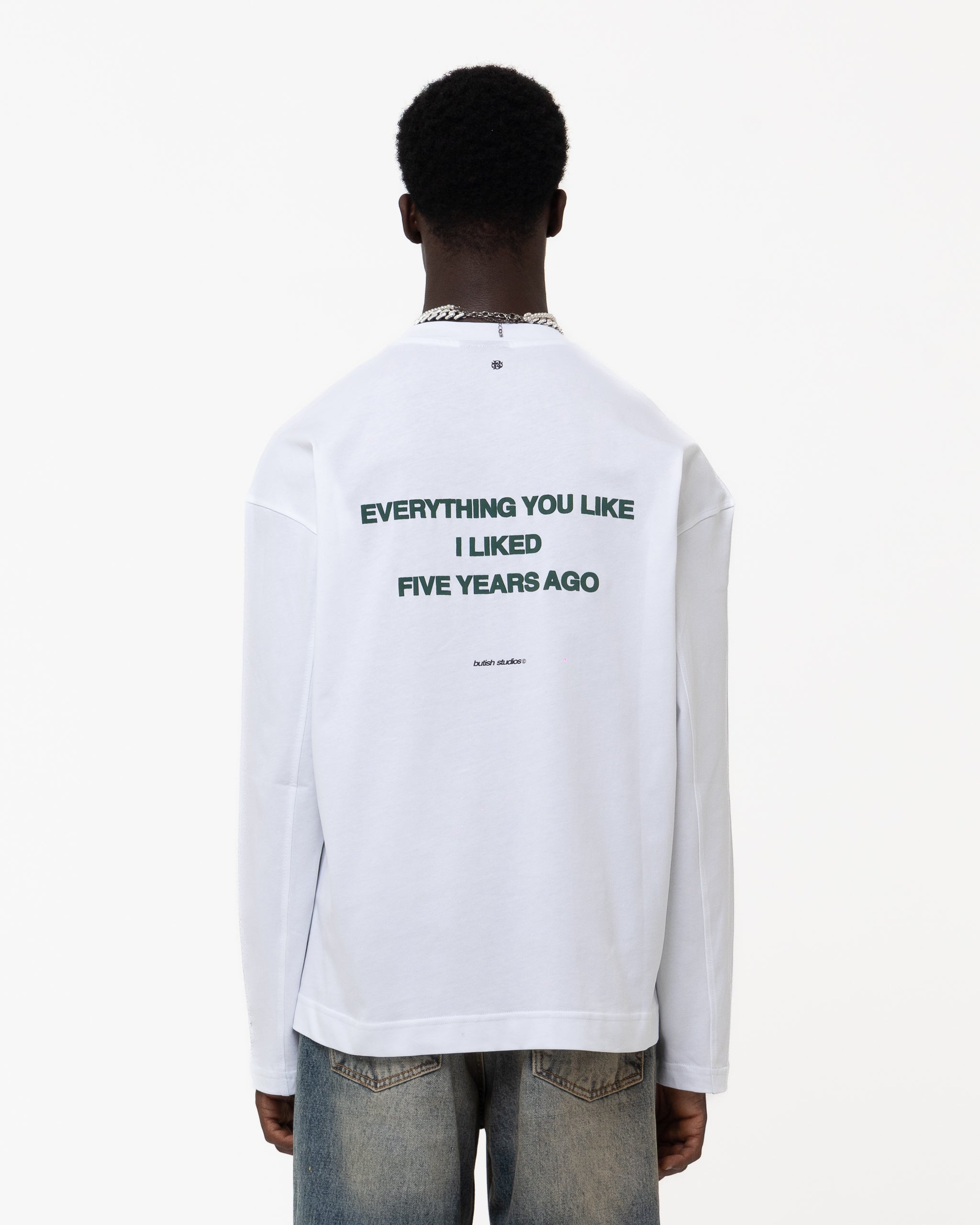 FIVE YEARS AGO WHITE LONGSLEEVE