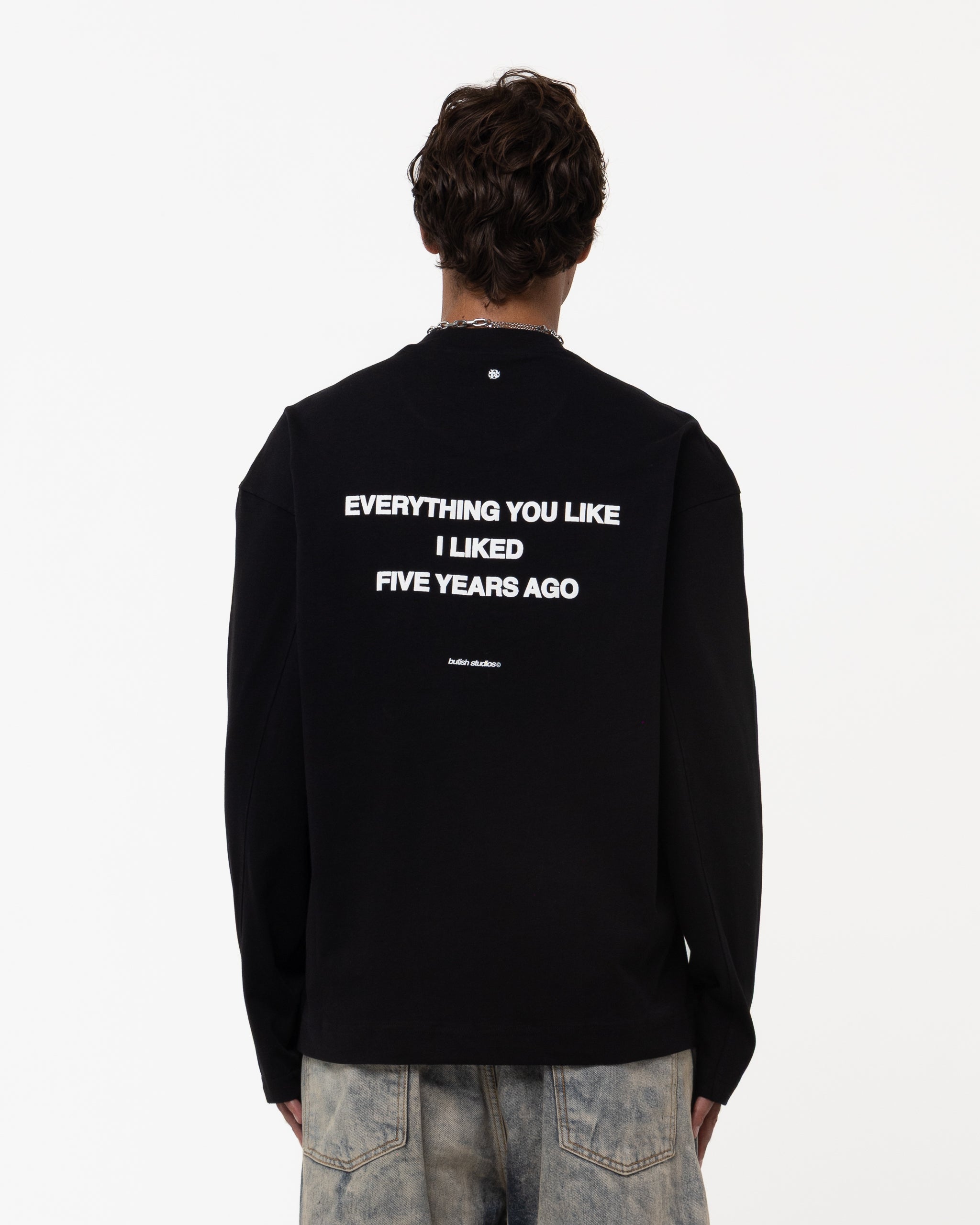FIVE YEARS AGO BLACK LONGSLEEVE