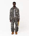 Butish felpa girocollo relaxed fit cotone nero grafica maniche