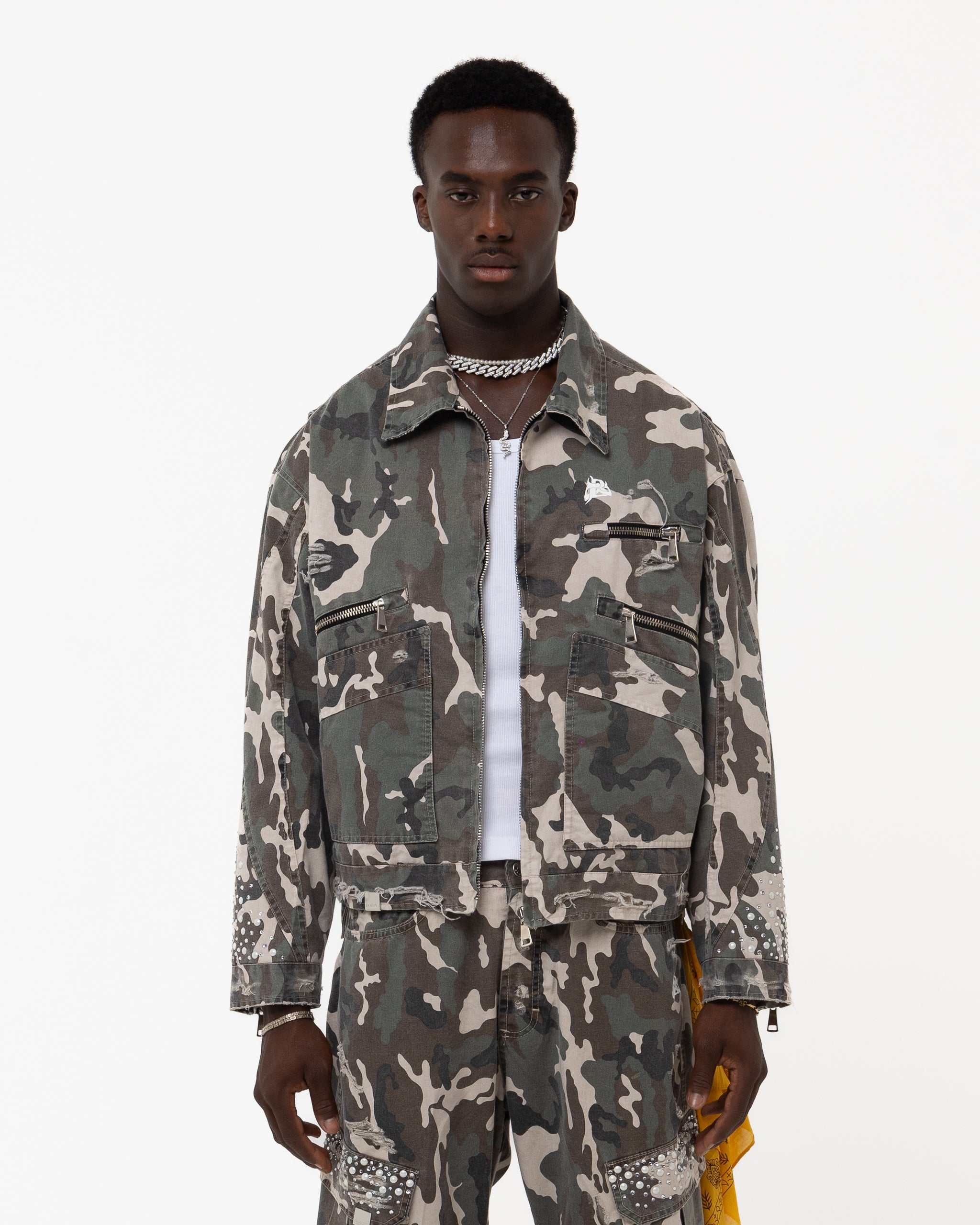 PURE FEELINGS CRYSTAL CAMO JACKET