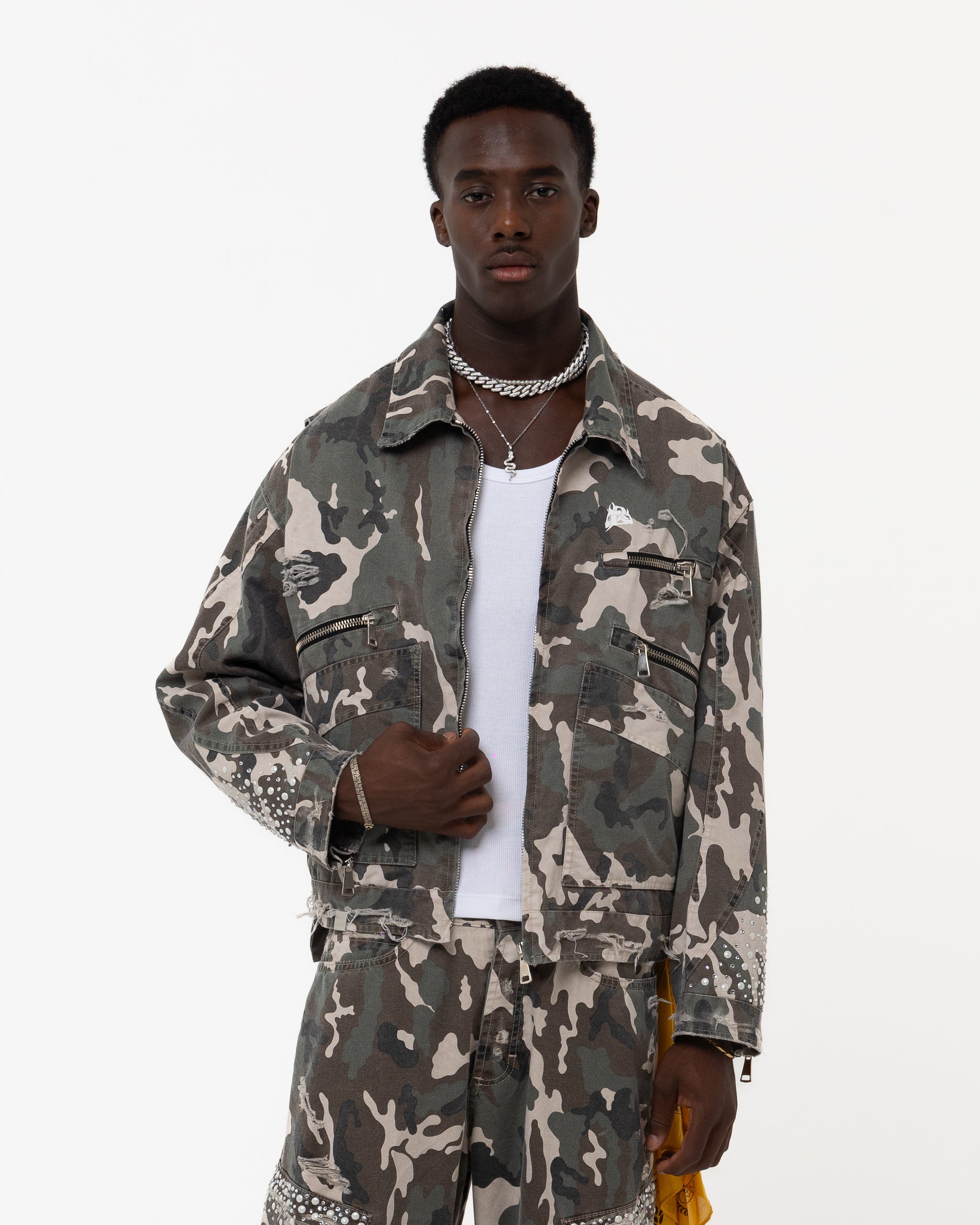 PURE FEELINGS CRYSTAL CAMO JACKET