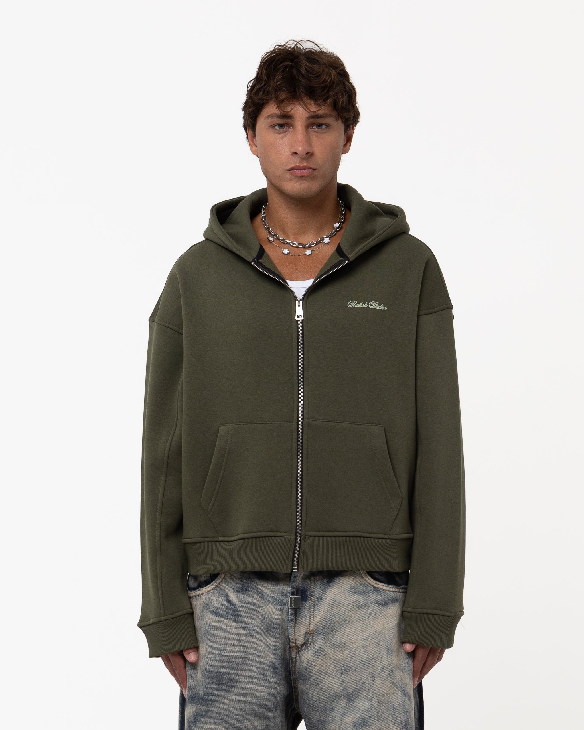 CRUSH ON U GREEN HOODIE