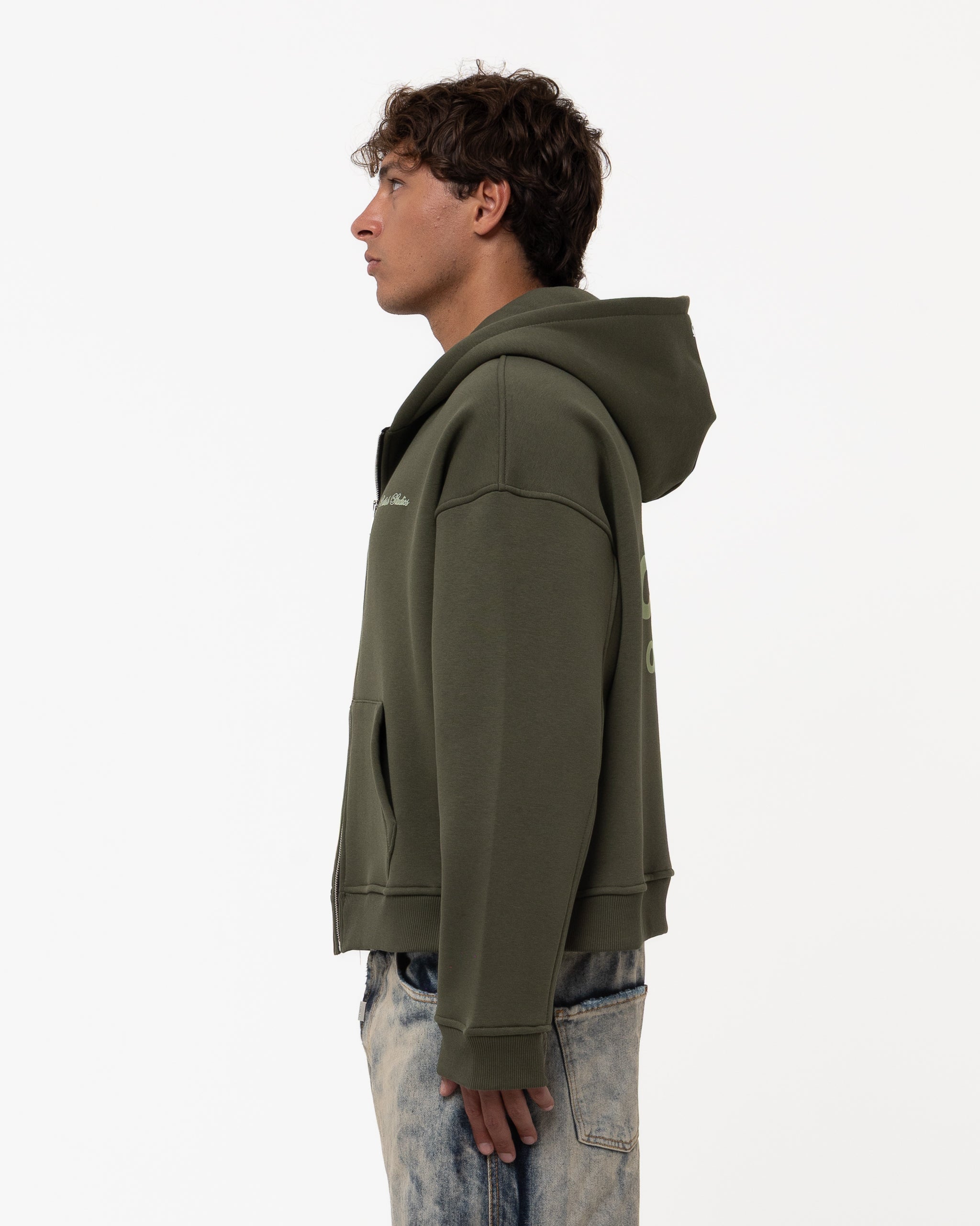 CRUSH ON U GREEN HOODIE