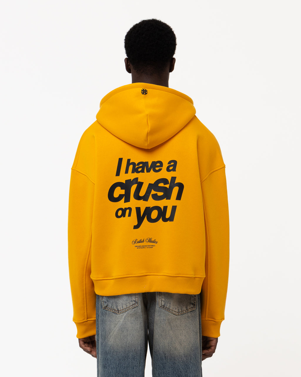 CRUSH ON U YELLOW HOODIE