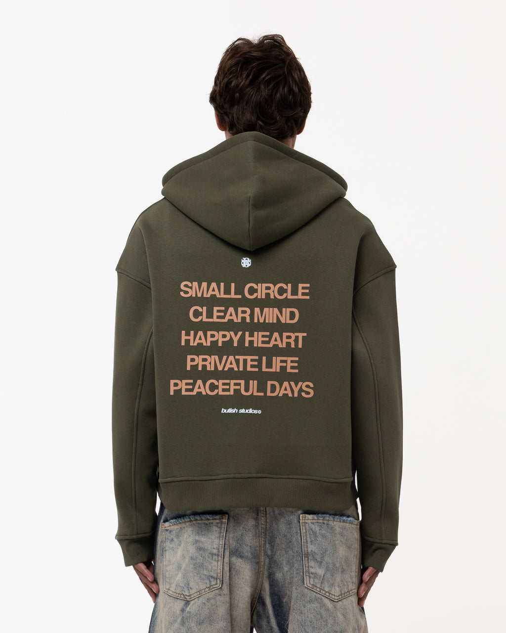 SMALL CIRCLE GREEN HOODIE