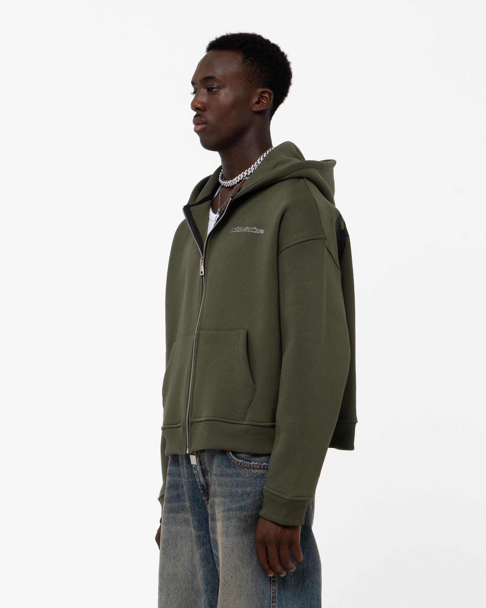 PURE FEELINGS GREEN HOODIE