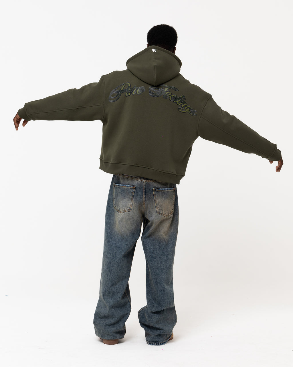 PURE FEELINGS GREEN HOODIE