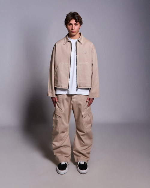 Butish t-shirt oversize cotone grigio stampa manica corta girocollo