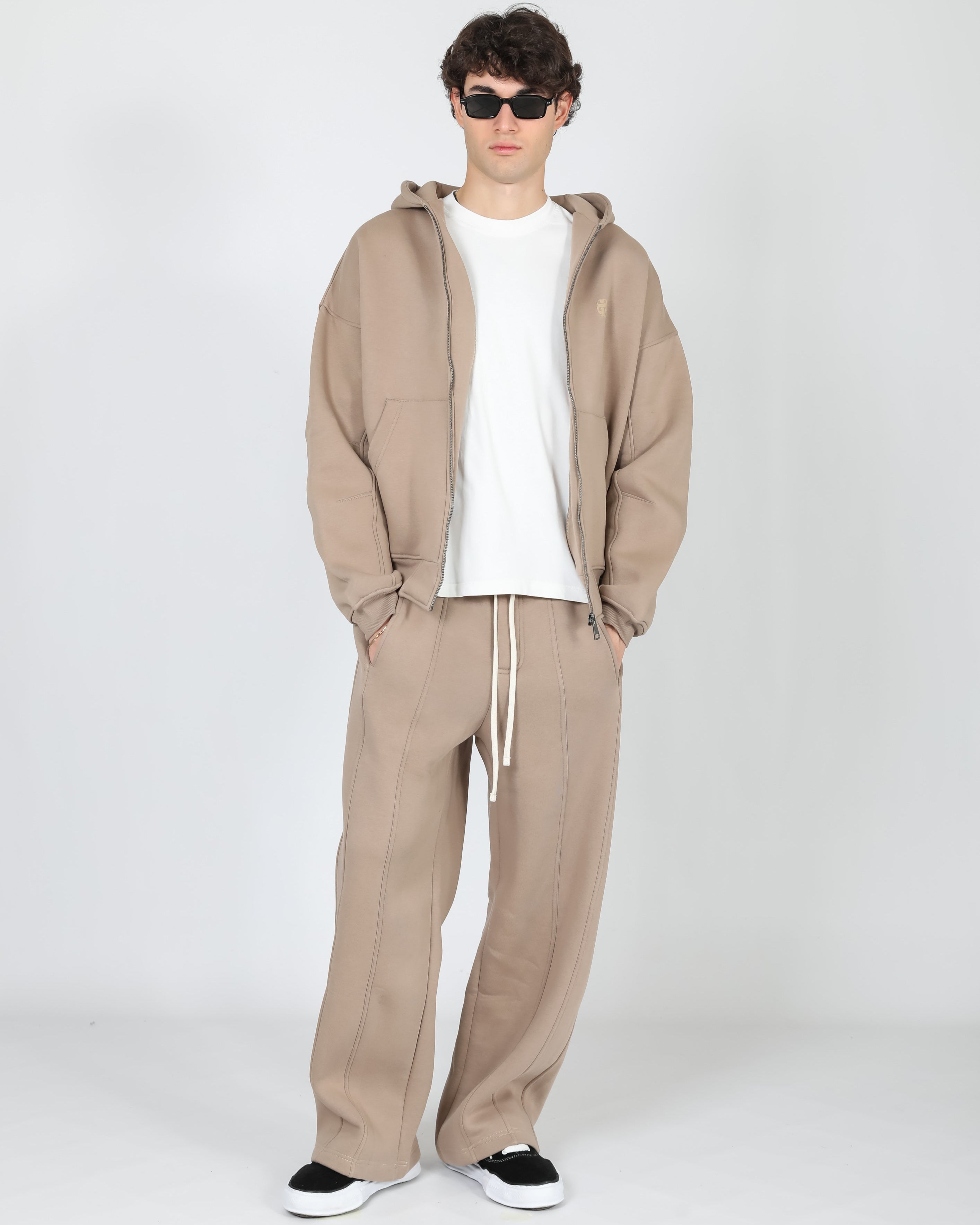 BOXY FIT BEIGE TRACKSUIT