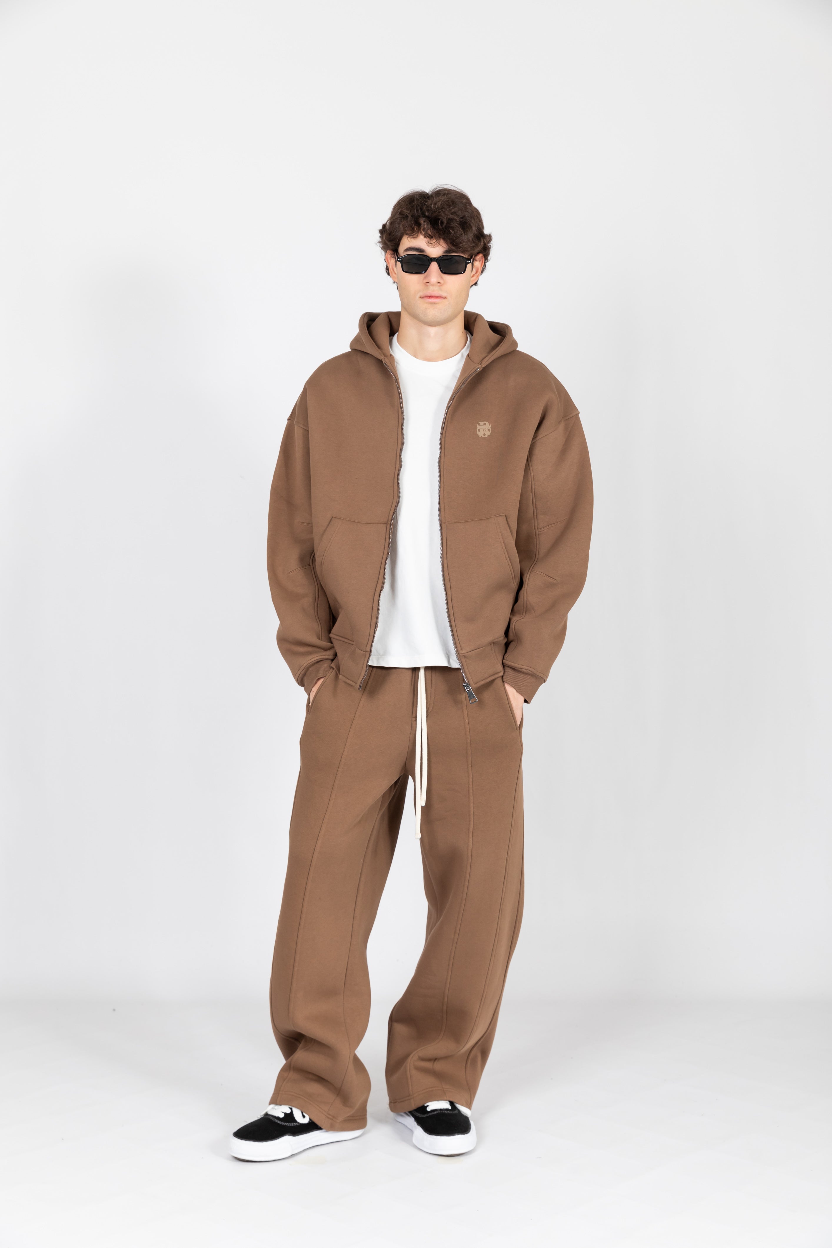 TUTA MARRONE CACAO BOXY FIT