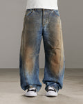 Butish t-shirt oversize cotone stampa multicolor girocollo orlo